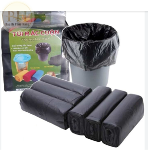 Túi Rác Tự Phân Hủy - Bao Rác Đen Kích Thước Lớn